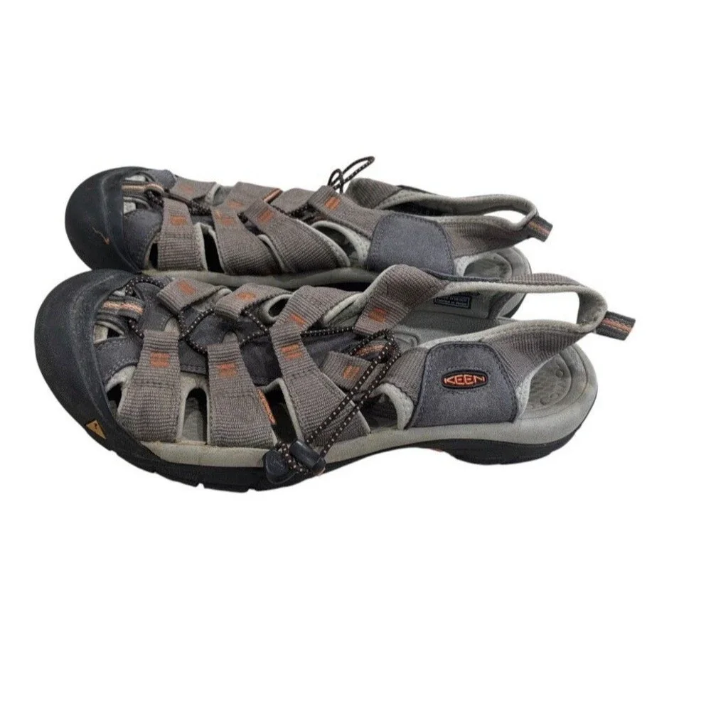 KEEN Newport H2 Mens Size 12 Grey Sandals Waterproof Hiking Nature Outdoor